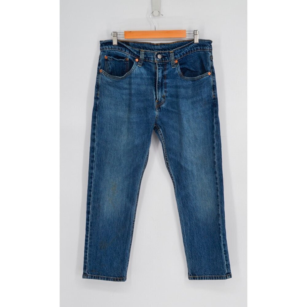 Levi's Men's 512 Slim Taper Jeans Size 34 x 29 Dark Wash 5 Pocket Denim Blue